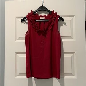 LOFT ruffle tank